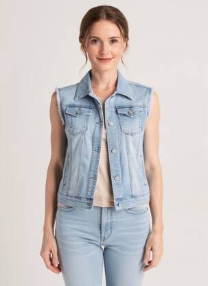 Veste casual poches bleu G-SMACK femme