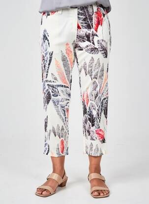 Pantacourt taille normale taille normale blanc FRANCE RIVOIRE femme