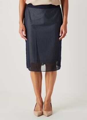 Jupe mi-longue taille normale bleu MERI & ESCA femme