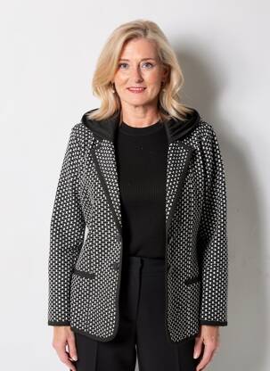 Blazer fausses poches noir DOLCEZZA femme