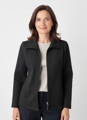 Veste casual poches noir DOLCEZZA femme