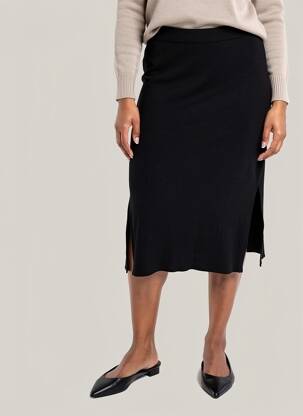 Jupe longue taille normale noir LOLA ESPELETA femme