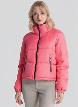 Doudoune manches longues sans capuche rose THE KOOPLES femme
