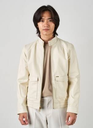 Veste simili cuir poches beige GUESS homme