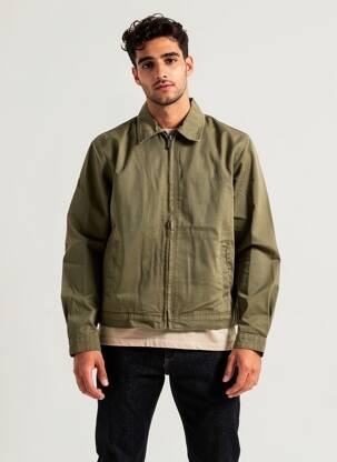 Veste casual resserrée sur le bas vert GUESS homme