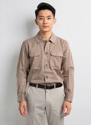 Veste casual fermeture boutonnée sur le devant gris GUESS homme