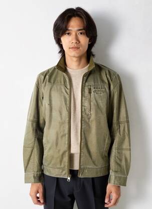 Blouson poches vert GUESS homme