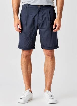 Bermuda taille à pinces taille normale bleu GUESS homme