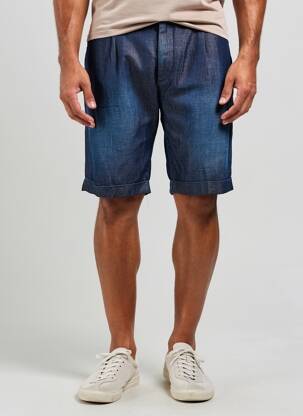 Bermuda tissage denim taille normale bleu GUESS homme