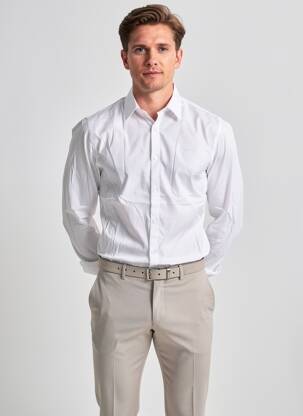 Chemise manches longues coupe cintrée blanc GUESS homme