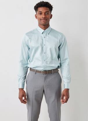 Chemise manches longues poches vert GUESS homme