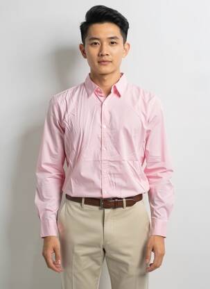 Chemise manches longues coupe cintrée rouge GUESS homme