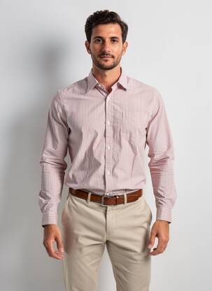 Chemise manches longues poches rouge MARCIANO BY GUESS homme