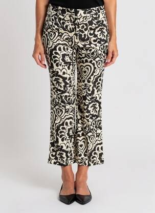 Pantalon 7/8 taille à pinces taille normale noir WEEKEND MAXMARA femme