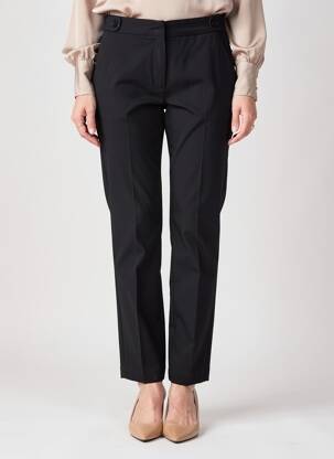 Pantalon chino fermeture zippée sous rabat avec crochet taille normale noir GERARD DAREL femme