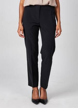 Pantalon chino fermeture zippée sous rabat avec crochet taille normale noir GERARD DAREL femme