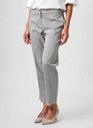 Pantalon 7/8 taille à pinces taille normale bleu PERSONA BY MARINA RINALDI femme