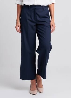 Pantalon 7/8 taille haute taille haute bleu WEEKEND MAXMARA femme