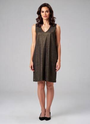Robe courte sans manche sans manche or OTTOD'AME femme