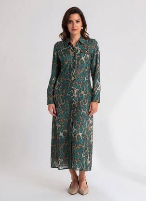 Robe longue manches longues manches longues bleu PINKO femme