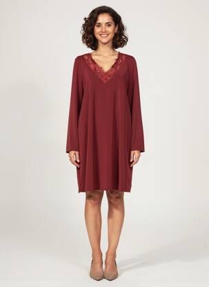 Robe courte manches longues manches longues rouge LIU JO femme