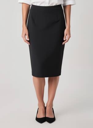 Jupe mi-longue taille à pinces noir LIU JO femme