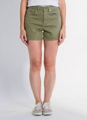 Short tissage denim taille haute vert LIU JO femme