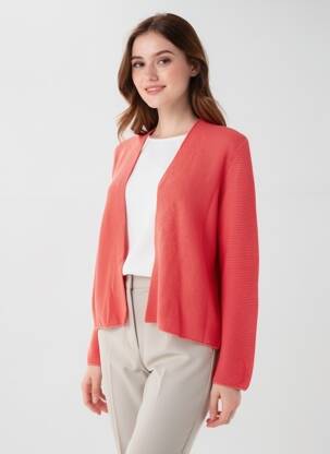 Gilet manches longues stretch orange AN' GE femme