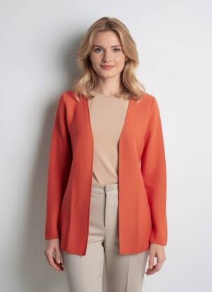 Gilet manches longues stretch orange MAMOUCHKA femme