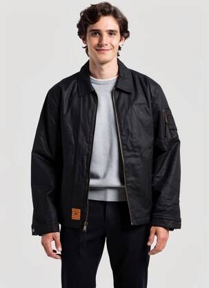 Blouson poches noir BOMBERS homme