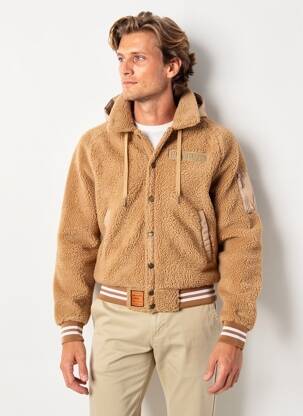 Veste casual resserrée sur le bas marron BOMBERS homme