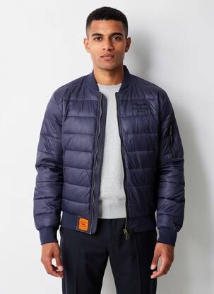 Doudoune manches longues sans capuche bleu BOMBERS homme