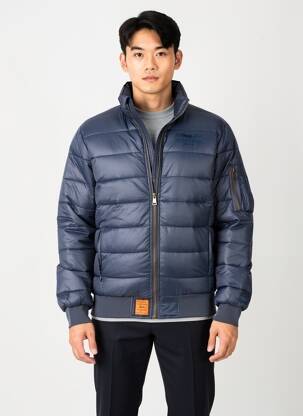 Doudoune manches longues sans capuche bleu fonce BOMBERS homme