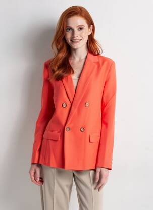 Blazer finition intérieure doublée rouge GRACE & MILA femme