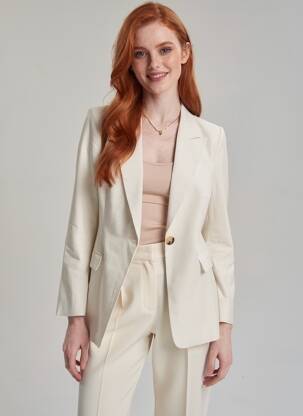 Blazer poignets boutonnés beige JC.SOPHIE femme
