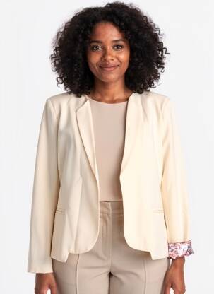 Veste casual coupe droite beige PAKO LITTO femme
