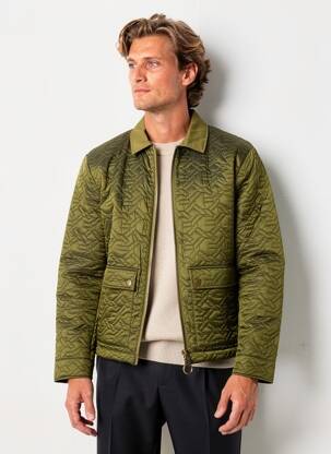 Veste casual finition intérieure doublée vert GUESS homme