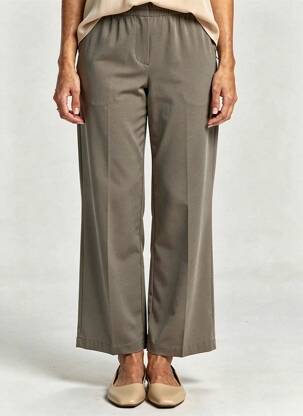 Pantalon droit stretch taille normale vert GRACE & MILA femme