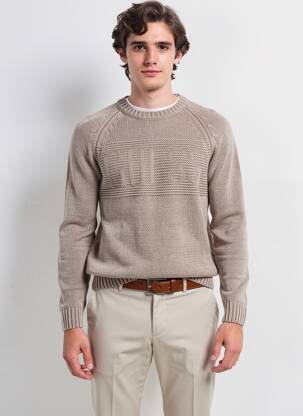 Pull stretch manches longues gris GUESS homme