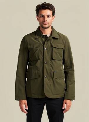 Veste casual finition intérieure doublée vert FACONNABLE homme