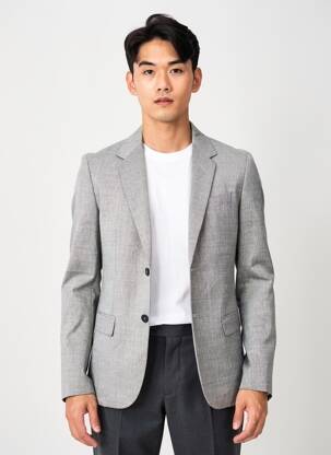 Blazer tissage chiné gris IKKS homme