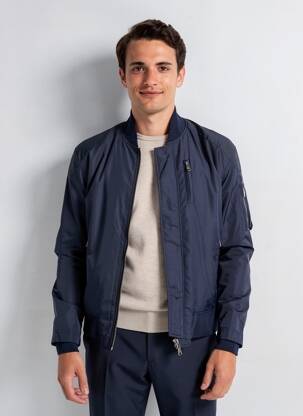Doudoune manches longues sans capuche bleu BOMBERS homme