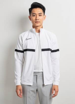 Veste casual resserrée sur le bas blanc NIKE homme