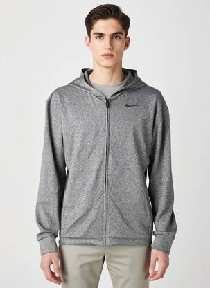 Veste casual resserrée sur le bas gris NIKE homme