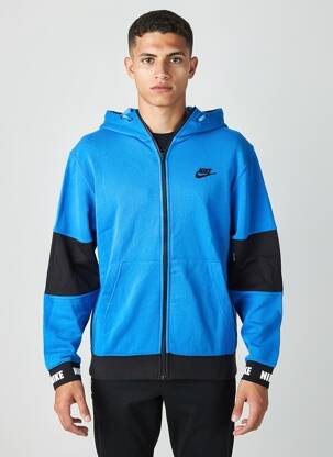 Veste casual resserrée sur le bas bleu NIKE homme