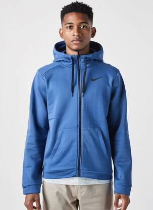 Veste casual resserrée sur le bas bleu NIKE homme