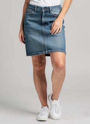 Jupe courte poches bleu PIECES femme