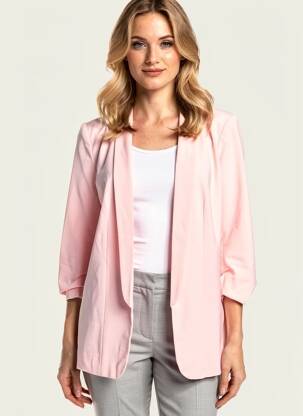 Blazer coupe cintrée rose PIECES femme
