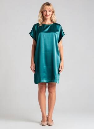 Robe courte manches courtes manches courtes vert LPB LES PETITES BOMBES  femme