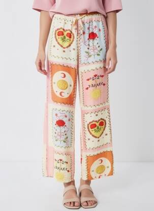 Pantalon droit taille élastique beige KILKY femme
